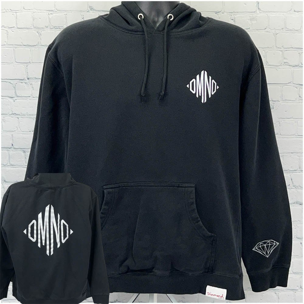 Diamond Supply Co DMND Hoodie XL X-Large Black Hooded Sweatshirt Streetwear
